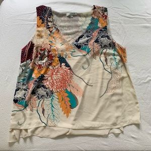 Rose & Olive 2X Floral Sleeveless Blouse